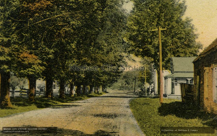 Postcard: Main Street, West Thornton, N.H., looking North.